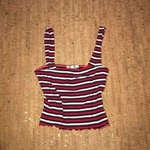 💛Red combo crop top